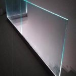 Parapetto scala in vetro stratificato con illuminazione a led